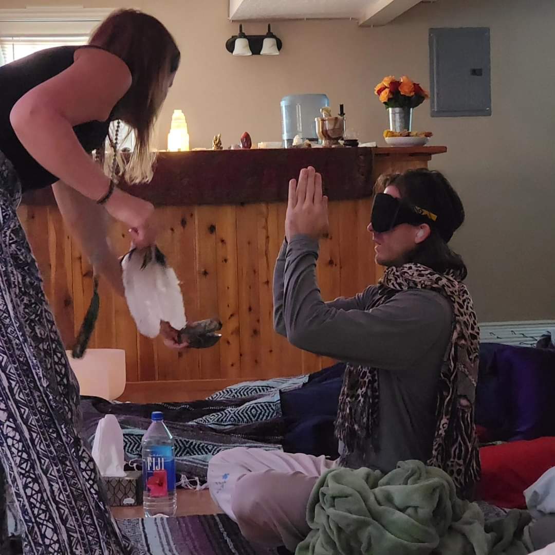 Ember guiding a healing session